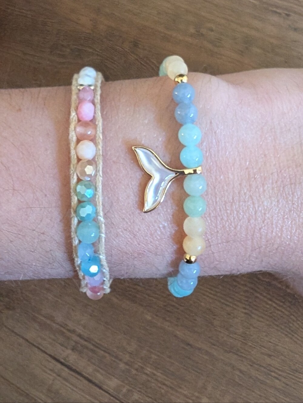 NWOT Lotus And Luna Healing Stone Bracelets